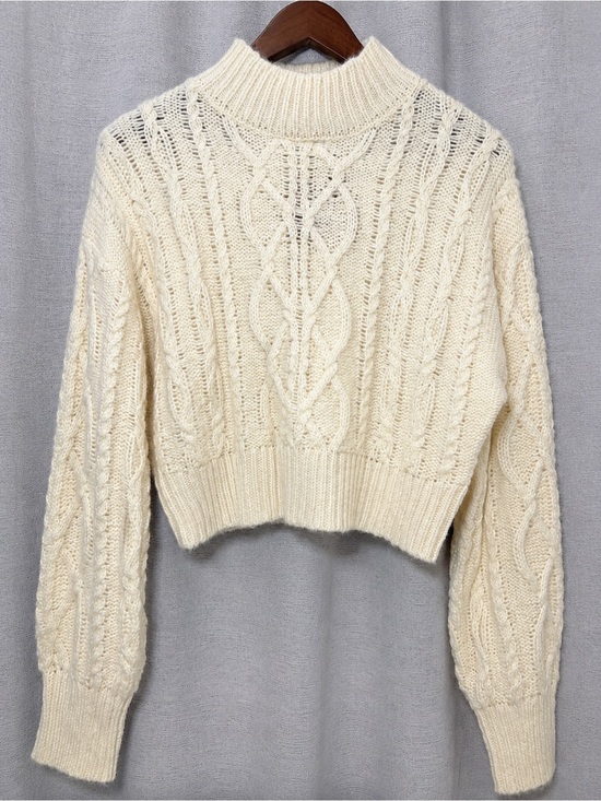 Double Zero Sweaters - Ivory Cropped Sweater NWT Women’s S